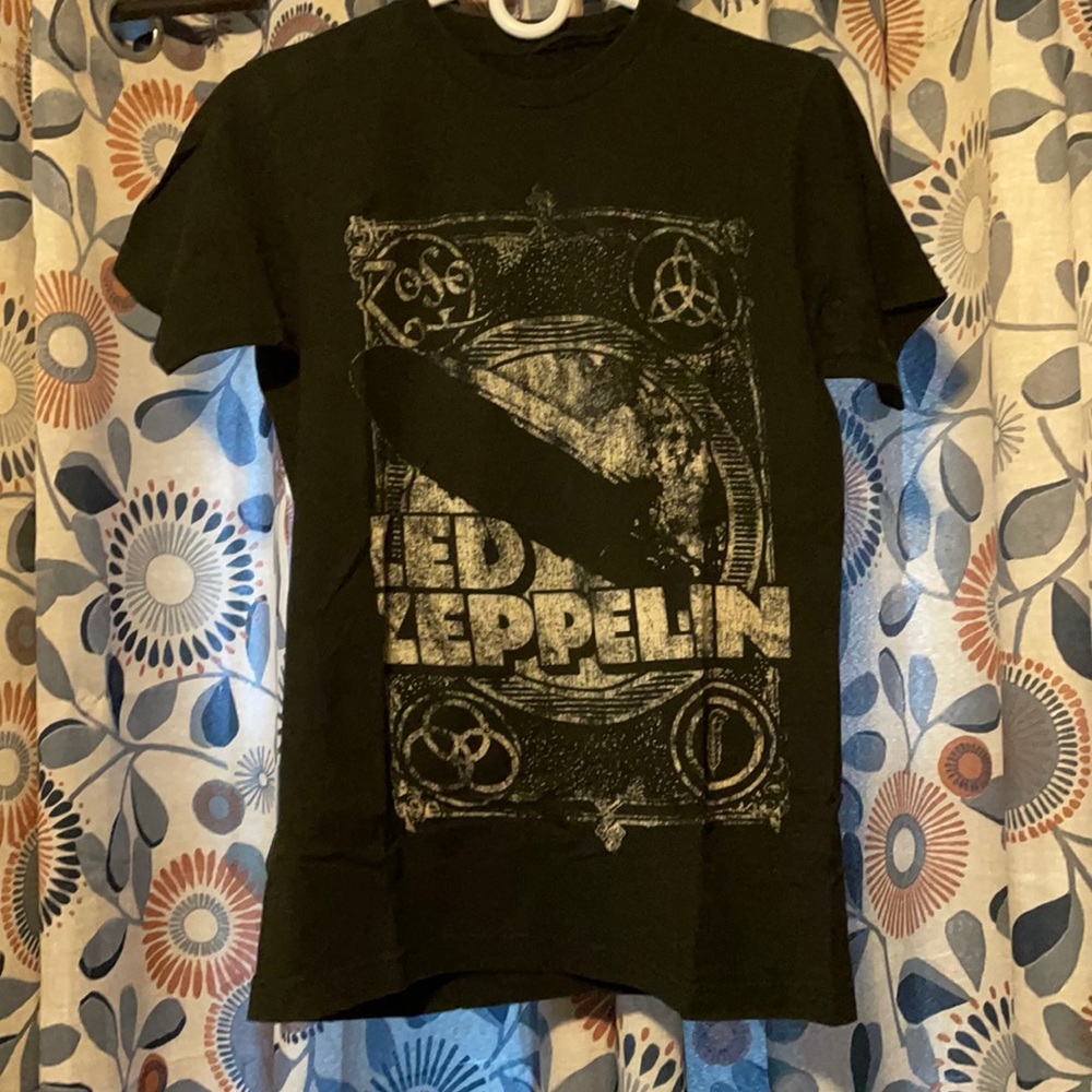 led zeppelin black band tee